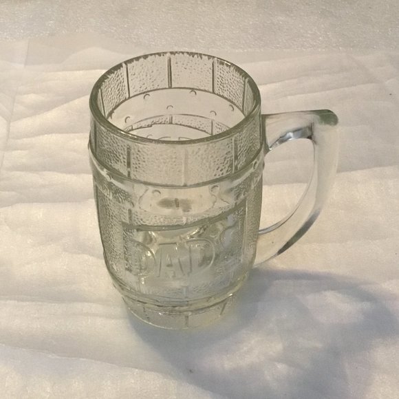 Vintage Dad's Root beer embossed glass advertising drinking mug - Picture 1 of 11